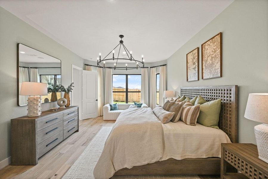 Here you can see the sizeable main suite. Representative image.