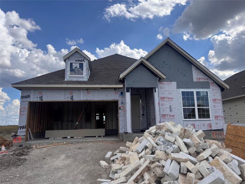 In-progress construction of a new home in Willow Springs, Creedmoor, TX (Image 32). In-progress construction of a new home in Willow Springs, Creedmoor, TX (Image 32).