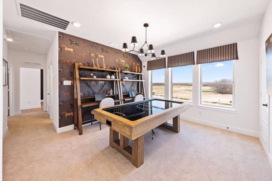 Representative furnished interior of a home built from the Brazos by Beazer Homes in Treeline, Justin (Image 9). Representative furnished interior of a home built from the Brazos by Beazer Homes in Treeline, Justin (Image 9).