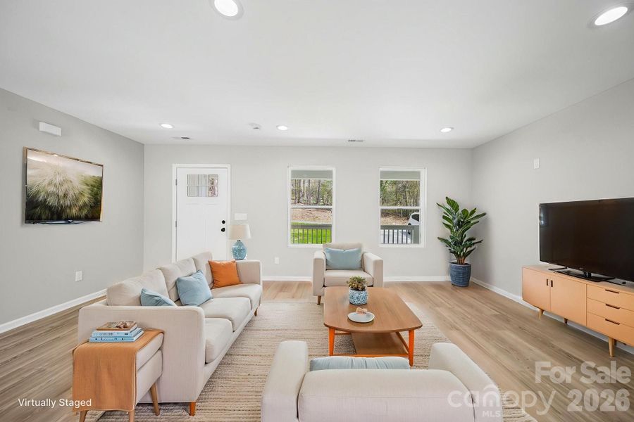 Furnished interior view inside a new home in , Albemarle (Image 9).