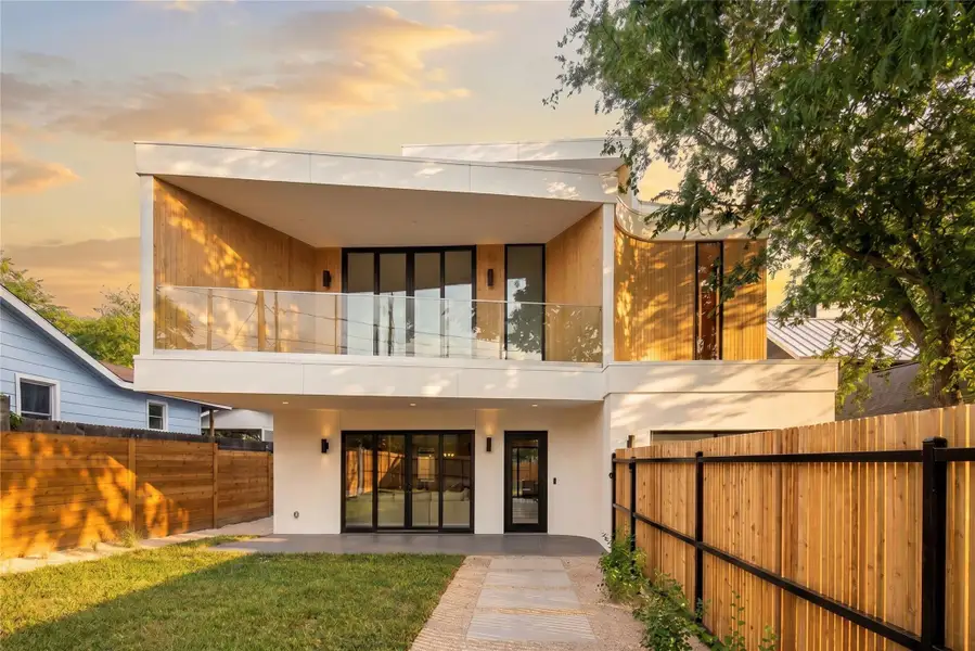Exterior details and patio area of a home in , Austin (Image 23).
