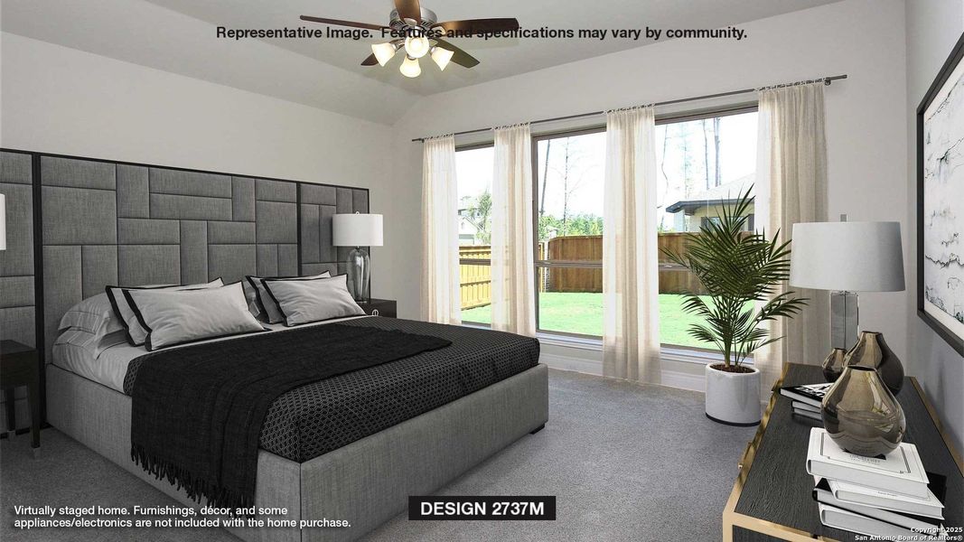 Furnished interior view inside a new home in Hidden Canyon 55', San Antonio (Image 4). Furnished interior view inside a new home in Hidden Canyon 55', San Antonio (Image 4).