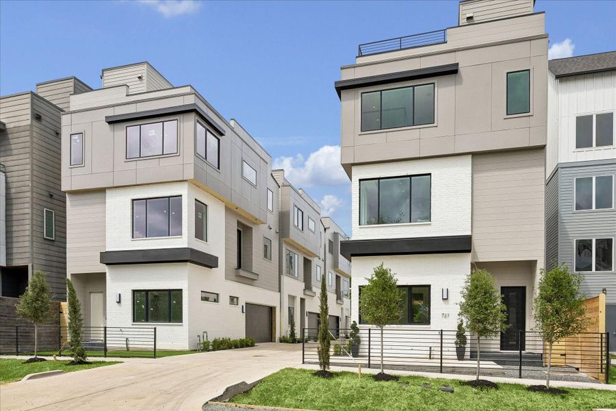 Front exterior of a new home in , Houston, TX, highlighting curb appeal (Image 28).