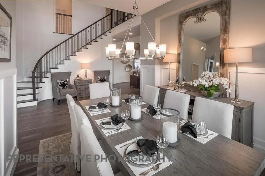 Furnished interior view inside a new home in Star Trail, Prosper (Image 20).