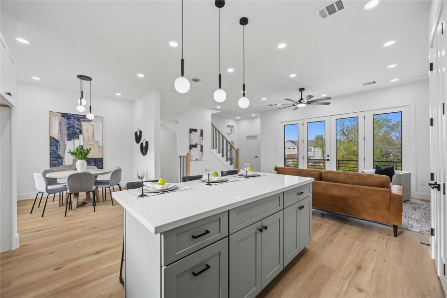 Furnished interior view inside a new home in , Houston (Image 9).