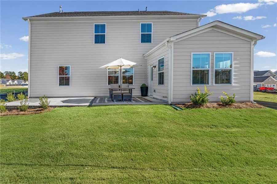 Exterior details and patio area of a home in Berkeley Mill, Cumming (Image 3).