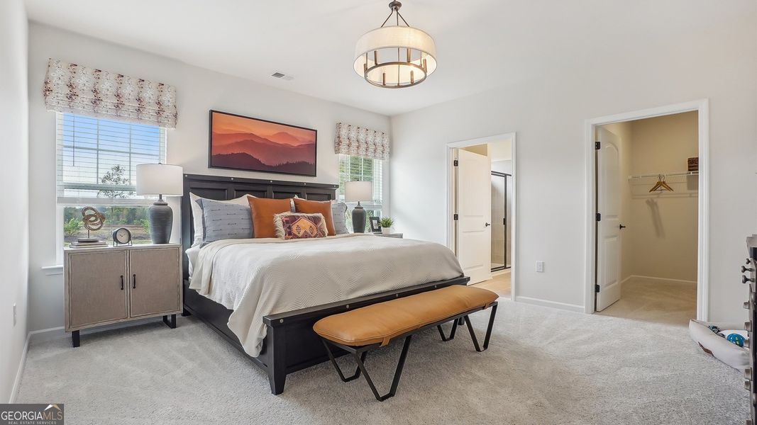 Furnished interior view inside a new home in Cobblestone Crossing Commons, Warner Robins (Image 15). Furnished interior view inside a new home in Cobblestone Crossing Commons, Warner Robins (Image 15).