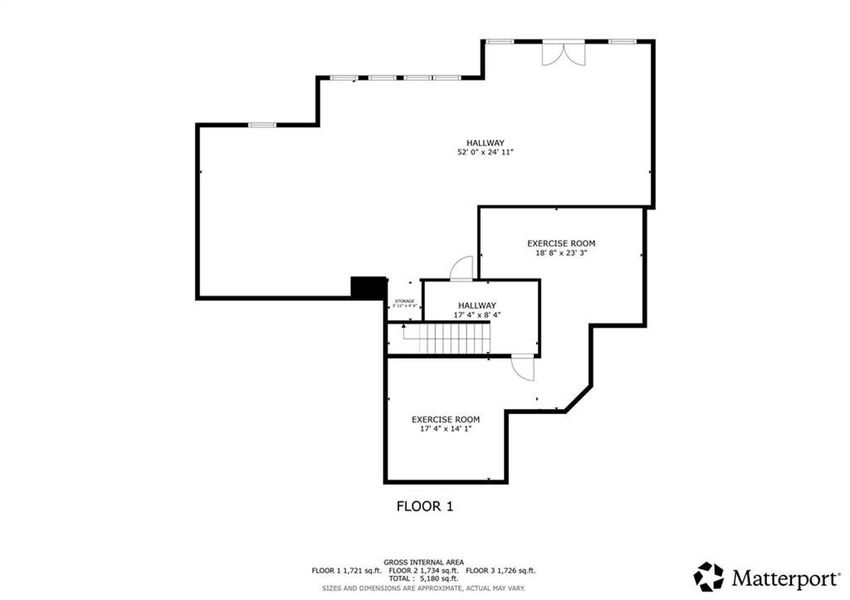 2D floor plan layout of this home in , Woodstock, GA (Image 6).