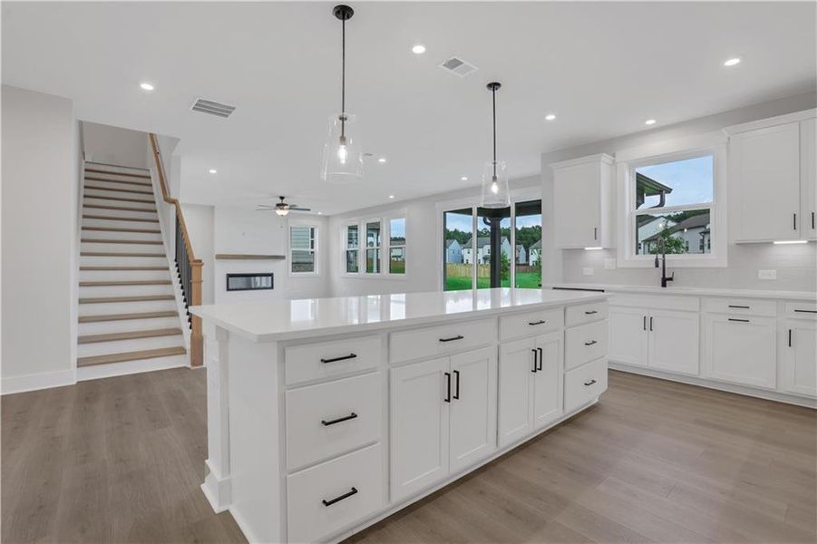 Furnished interior view inside a new home in The Paddocks at Doc Hughes, Buford (Image 5).