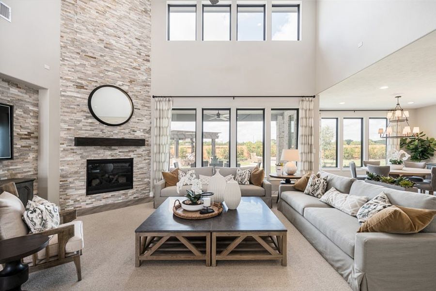 Representative furnished interior of a home built from the Sauvignon by Tri Pointe Homes in The Estates at James Lane, Fulshear (Image 8).