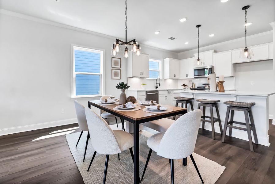 Furnished interior view inside a new home in Monroe Preserve, Chapin (Image 52).