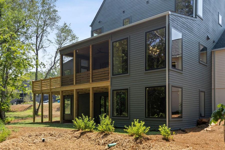 Exterior details and patio area of a home in Aster, Roswell (Image 41).