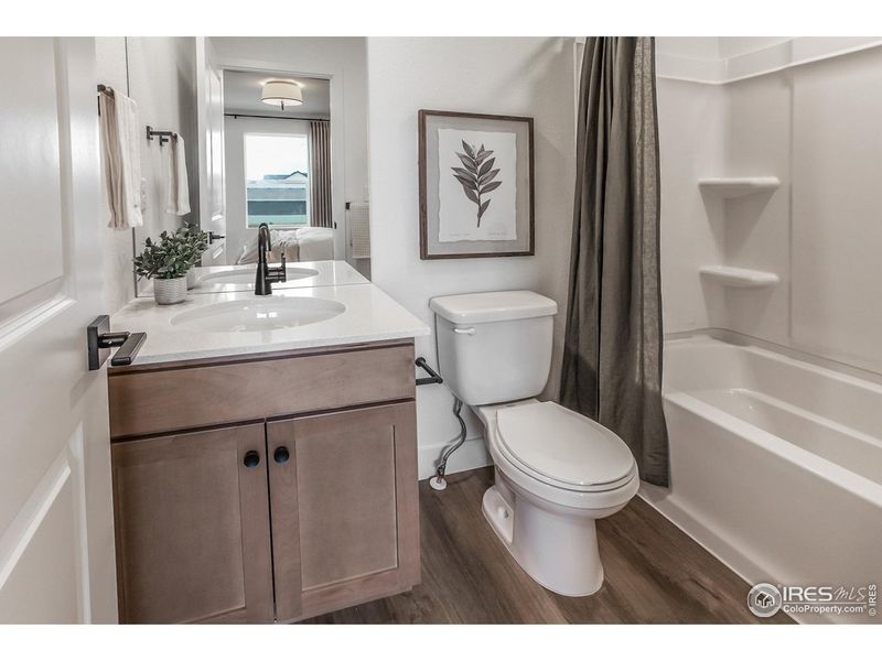Furnished interior view inside a new home in Prairie Song Story Collection - Single Family Homes, Windsor (Image 33).