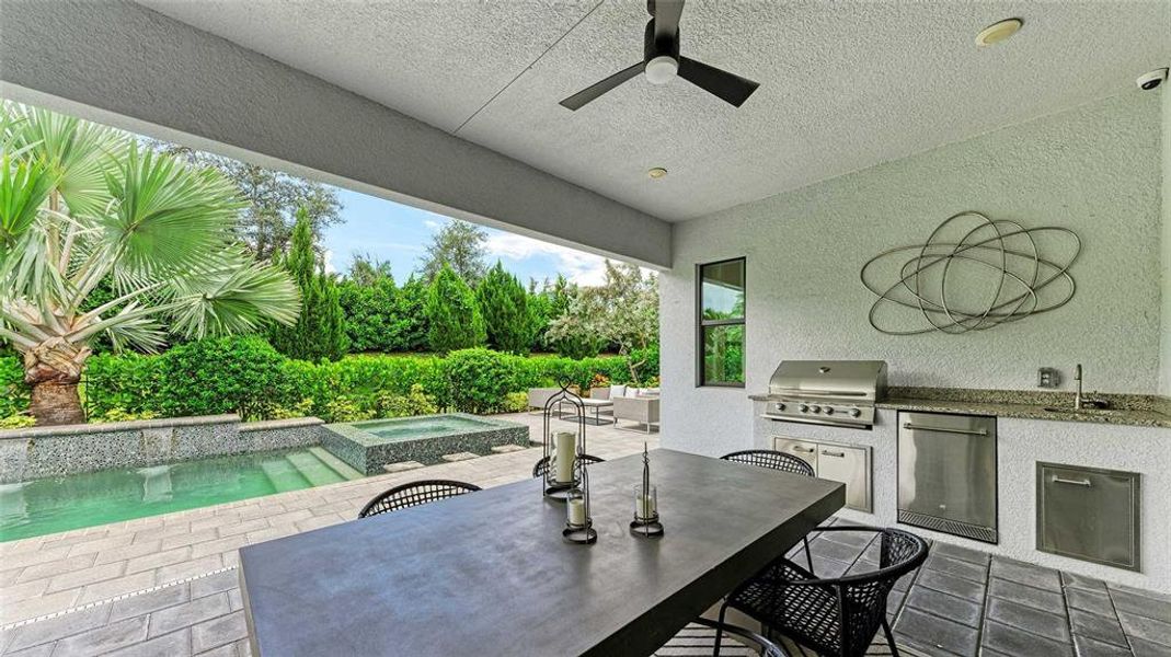 Exterior details and patio area of a home in Cresswind Lakewood Ranch, Lakewood Ranch (Image 3). Exterior details and patio area of a home in Cresswind Lakewood Ranch, Lakewood Ranch (Image 3).