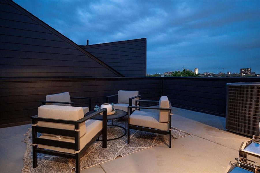 Exterior details and patio area of a home in , Dallas (Image 28).
