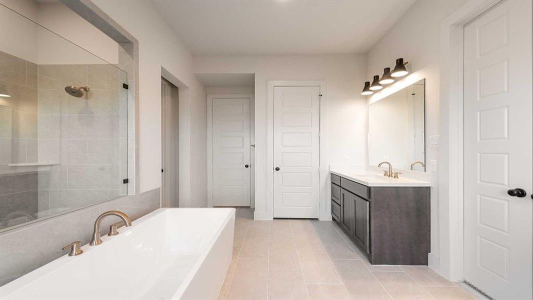 Furnished interior view inside a new home in Myrtle Creek 60', Waxahachie (Image 10).