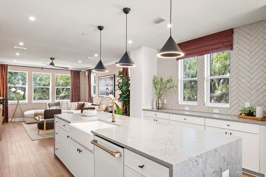 Furnished interior view inside a new home in EvenTide, New Smyrna Beach (Image 11).