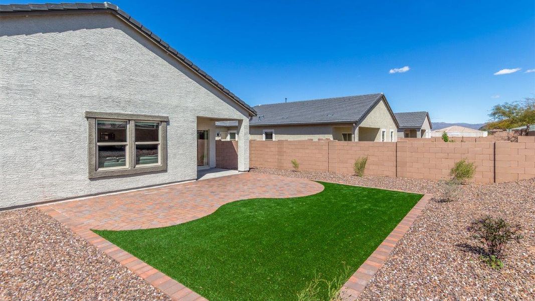 Exterior details and patio area of a home in Saguaro Bloom, Marana (Image 22).