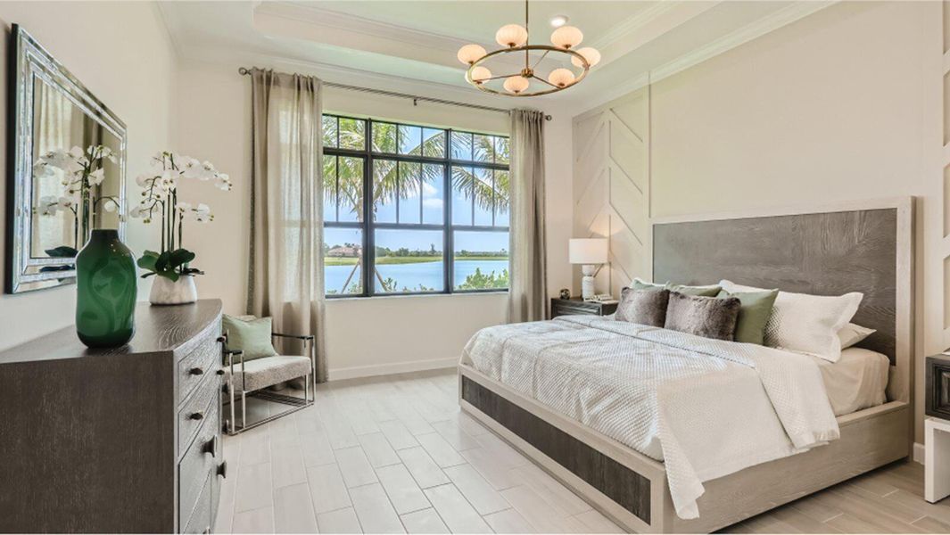 Furnished interior view inside a new home in Tesoro Club, Port St. Lucie (Image 8).