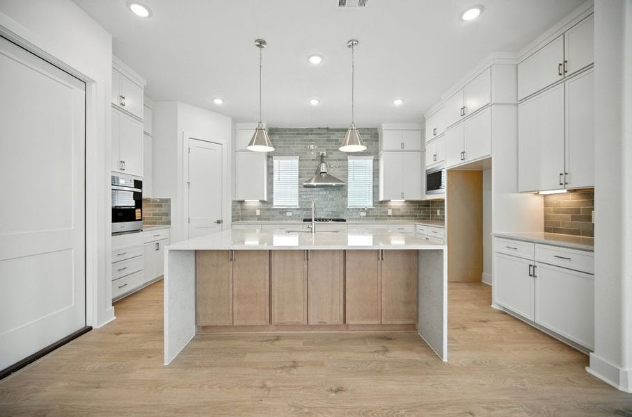 Furnished interior view inside a new home in Foxfield, Austin (Image 6). Furnished interior view inside a new home in Foxfield, Austin (Image 6).