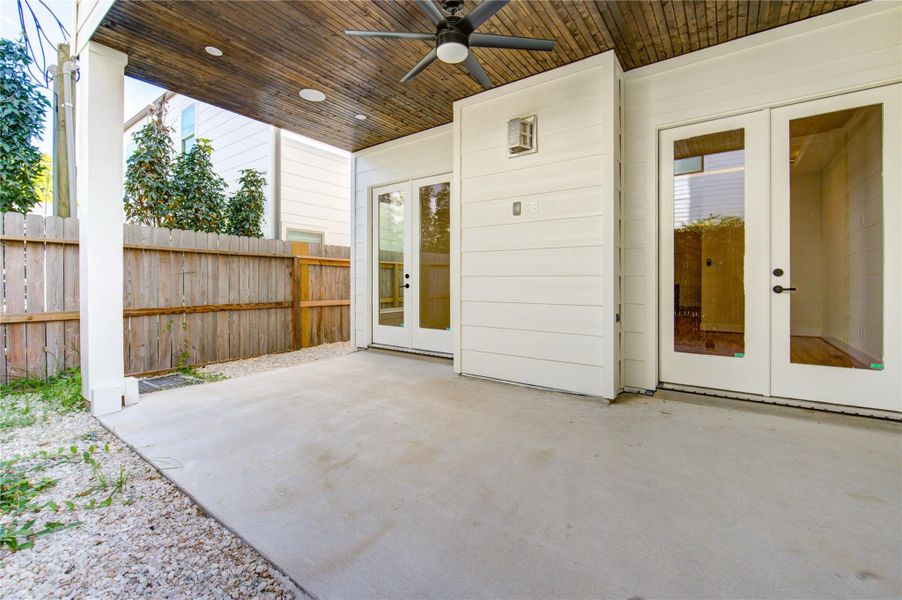Exterior details and patio area of a home in , Houston (Image 28). Exterior details and patio area of a home in , Houston (Image 28).