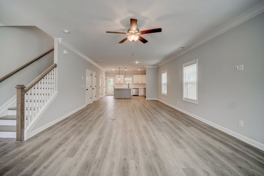 Representative unfurnished interior of a home built from the Draper by Parkside Builders in The Woods, Gallatin (Image 16).