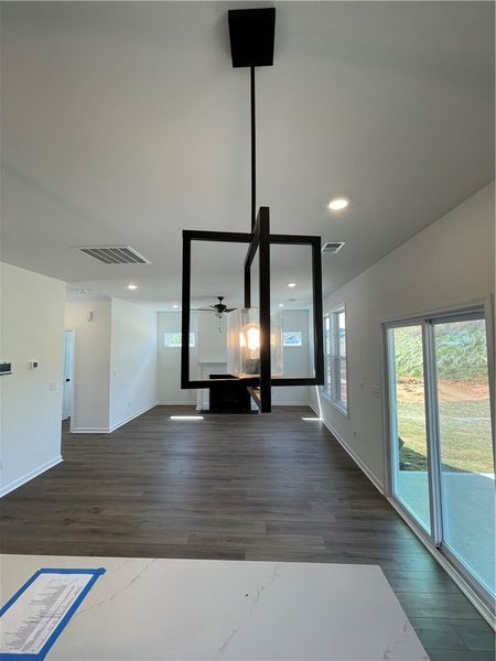 This living space features ample natural light and