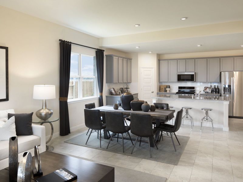 Furnished interior view inside a new home in Heights of Barbers Hill, Baytown (Image 5).