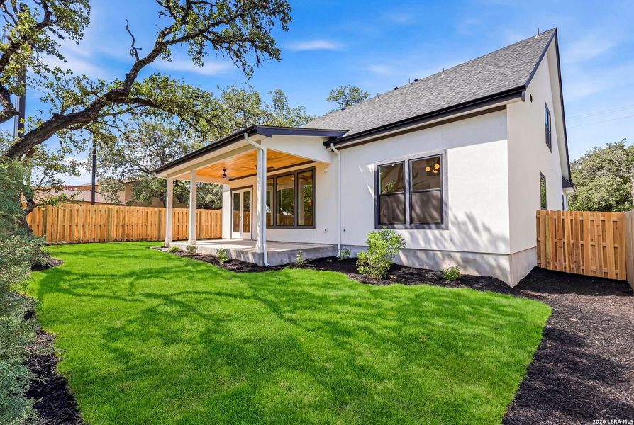 Exterior details and patio area of a home in , San Antonio (Image 25).