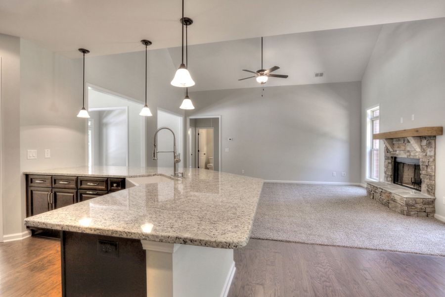 Representative furnished interior of a home built from the The Huntleigh by Bamford and Company in Rowland Springs, Cartersville (Image 18).