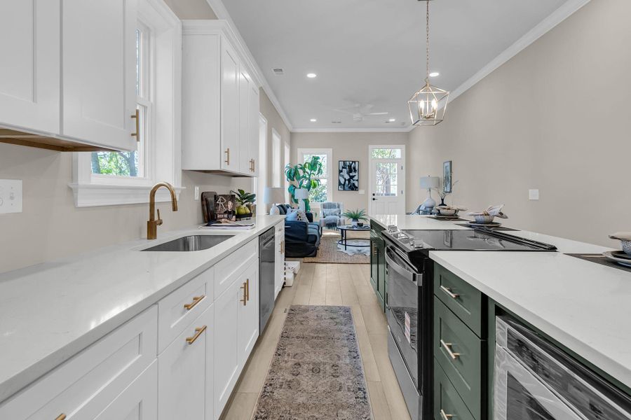 Furnished interior view inside a new home in , Charleston (Image 17).