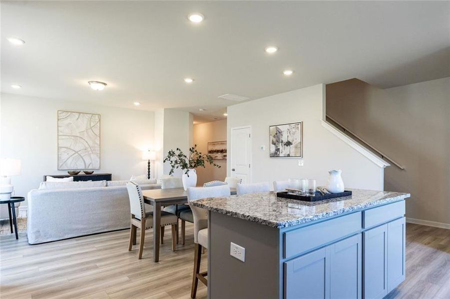 Furnished interior view inside a new home in The Andros, Dalton (Image 13).