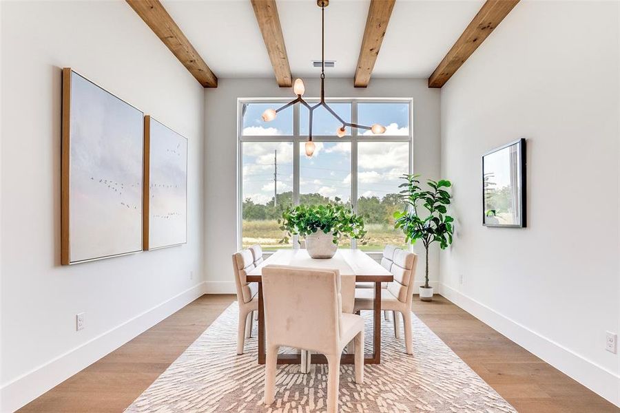 Furnished interior view inside a new home in , Aledo (Image 7).