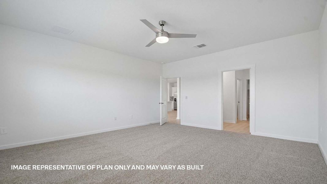 Spacious, unfurnished interior of a new home in Trails at Wildhorse, Austin (Image 11).