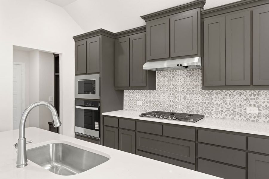 Representative exterior photo of a completed home built from the Cromwell by Impression Homes in Still Water Lake, Godley, TX (Image 8).