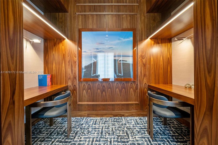 Furnished interior view inside a new home in , Miami (Image 8).