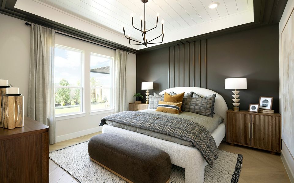 Furnished interior view inside a new home in Elyson, Katy (Image 11).