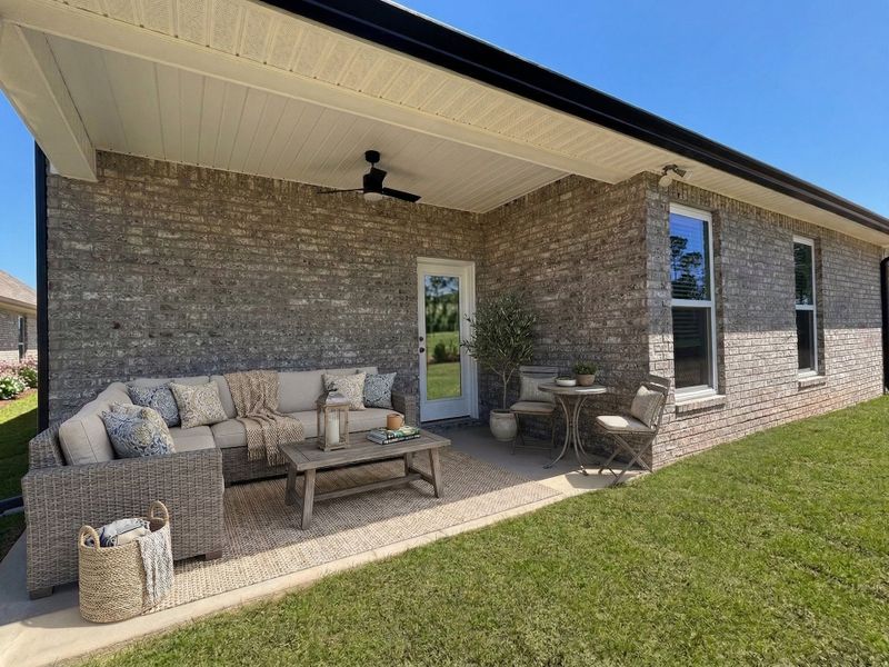Front exterior of a new home in Natureview, Freeport, FL, highlighting curb appeal (Image 22). Front exterior of a new home in Natureview, Freeport, FL, highlighting curb appeal (Image 22).