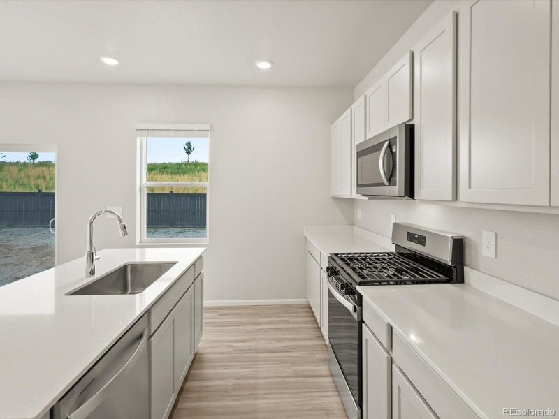 Furnished interior view inside a new home in Westgate, Greeley (Image 16). Furnished interior view inside a new home in Westgate, Greeley (Image 16).