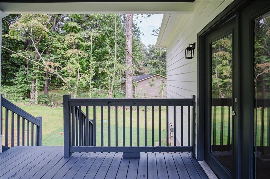 Exterior details and patio area of a home in , Stockbridge (Image 3).