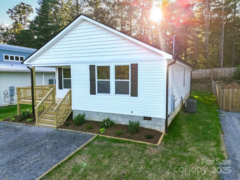Exterior details and patio area of a home in , Brevard (Image 2). Exterior details and patio area of a home in , Brevard (Image 2).