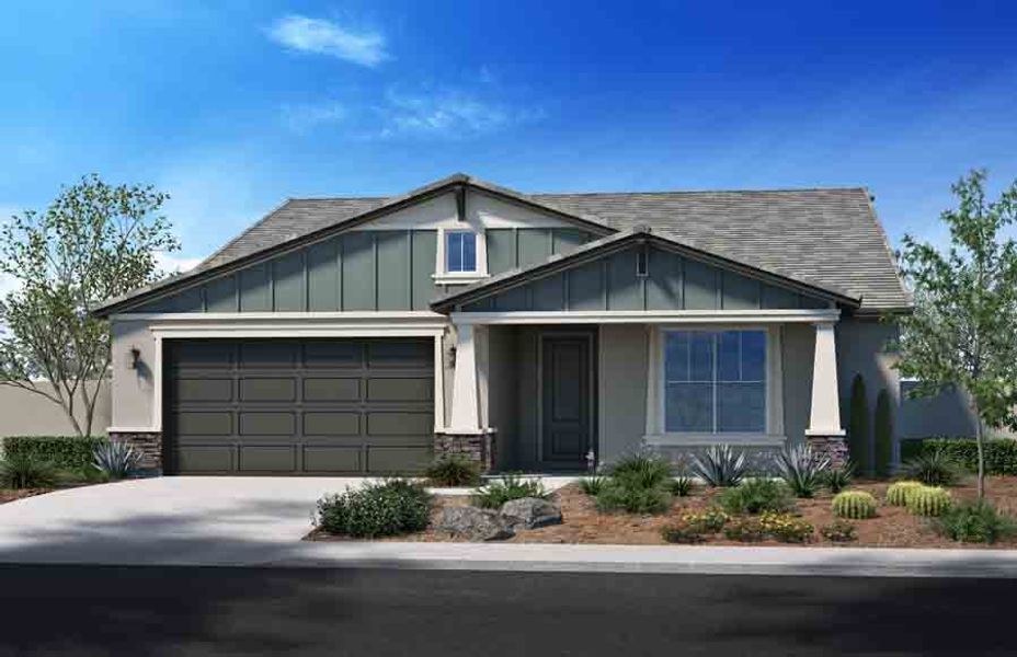 Representative exterior photo of a completed home built from the 2617 by Homes by Towne in Alora at Ironwing, Litchfield Park, AZ (Image 5).