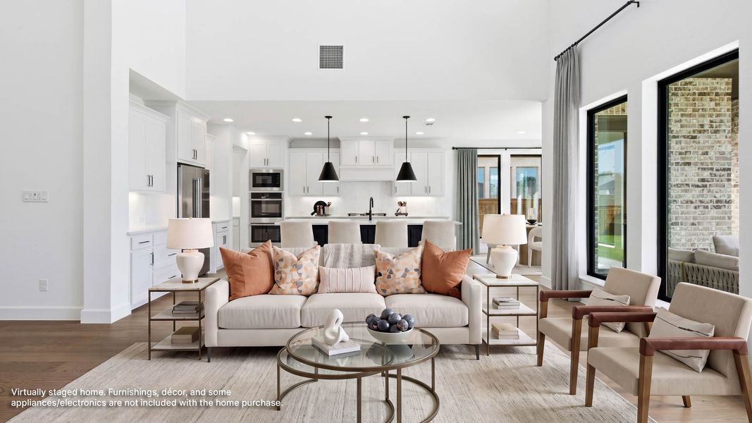 Furnished interior view inside a new home in Terraces, Rockwall (Image 6). Furnished interior view inside a new home in Terraces, Rockwall (Image 6).