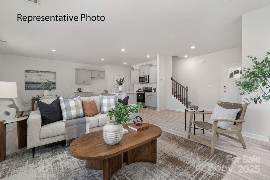 Furnished interior view inside a new home in Falls at Hickory, Hickory (Image 14).