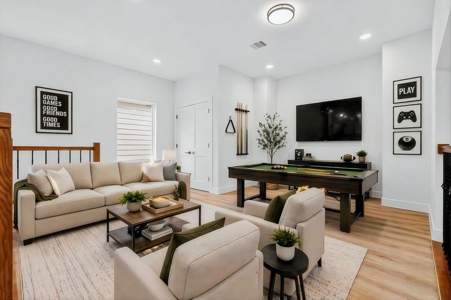 1067-Game Room Virtually Stagged