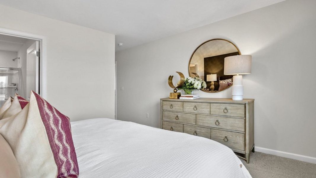 Furnished interior view inside a new home in North Village Townes, Greensboro (Image 18).