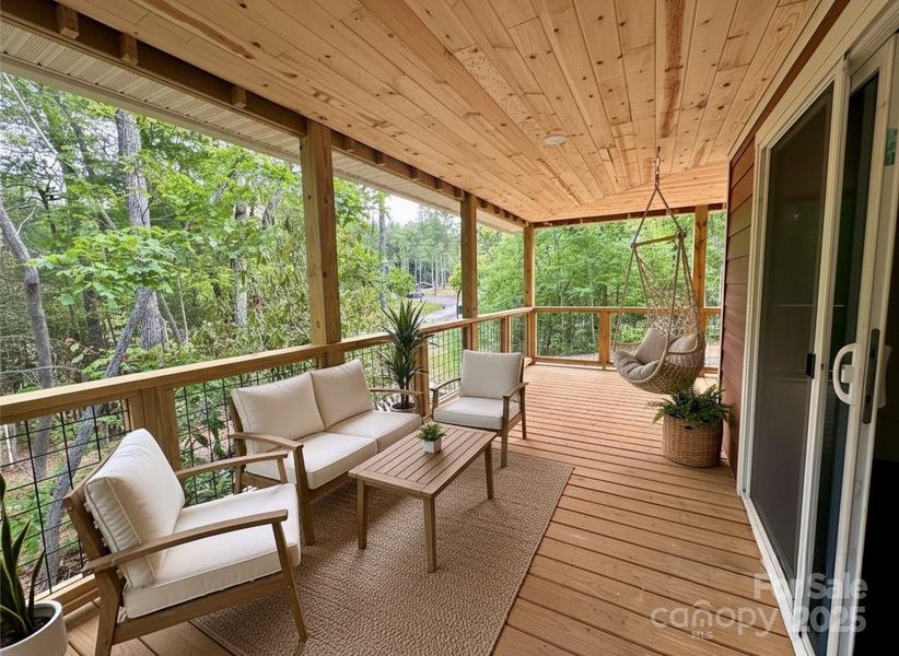 Exterior details and patio area of a home in , Fairview (Image 25).
