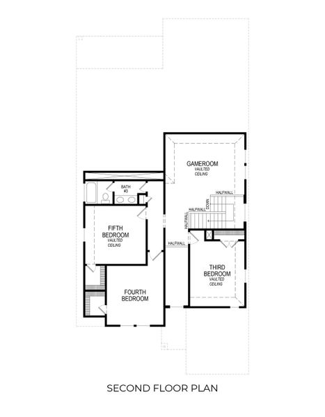 2D floor plan layout for the Roosevelt Select F by First Texas Homes in The Villages of Hurricane Creek, Anna, TX (Image 12).