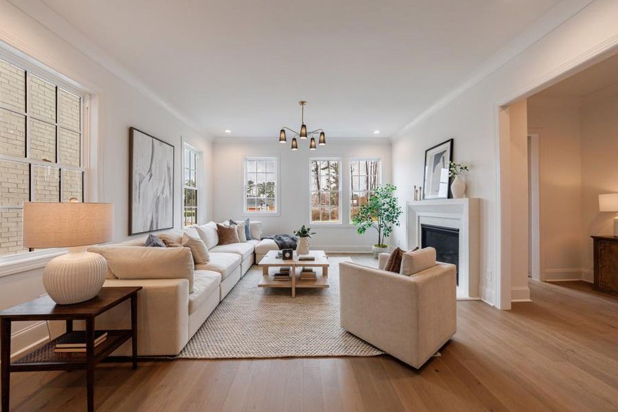 Furnished interior view inside a new home in , Alpharetta (Image 31).