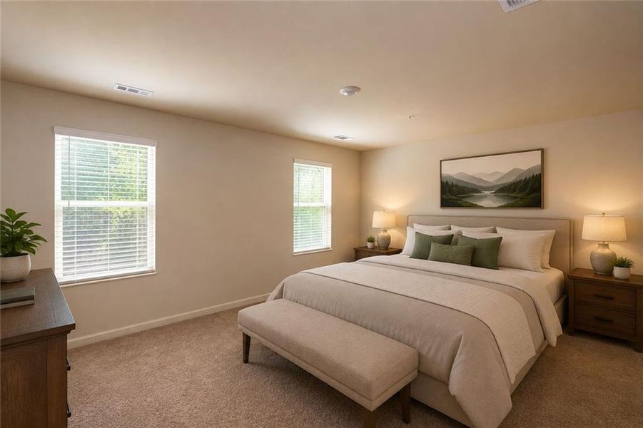 Furnished interior view inside a new home in Oakhurst Glen, Fairburn (Image 6). Furnished interior view inside a new home in Oakhurst Glen, Fairburn (Image 6).